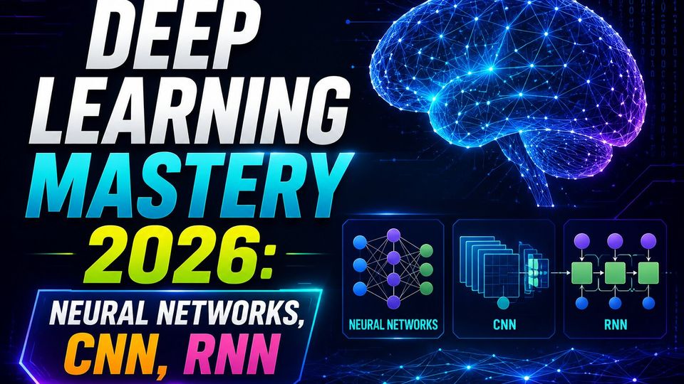 Deep Learning Mastery 2026 — CNN, RNN, Transformers