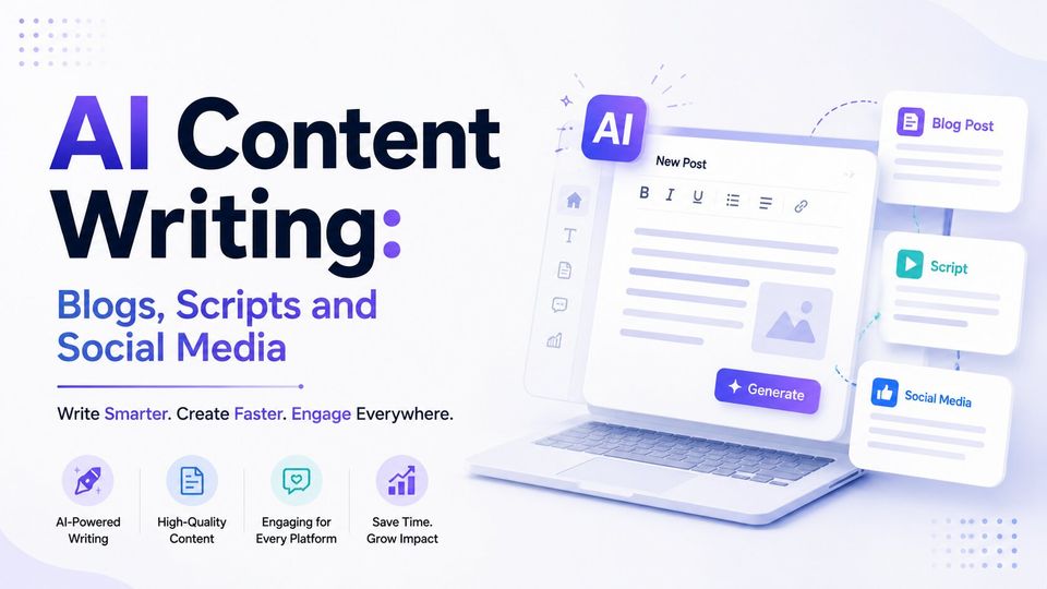AI Content Writing: Blogs, Scripts and Social Media